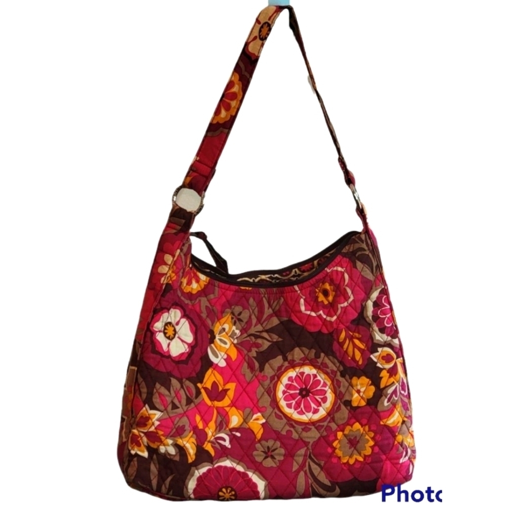 Vera Bradley Lisa B tote in Carnaby Pink & Tan